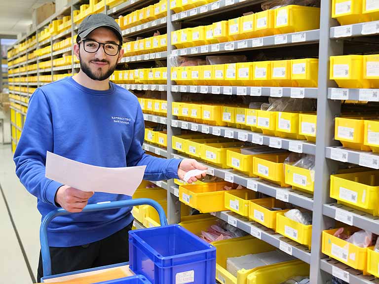 Auszubildender Murat Karakaya