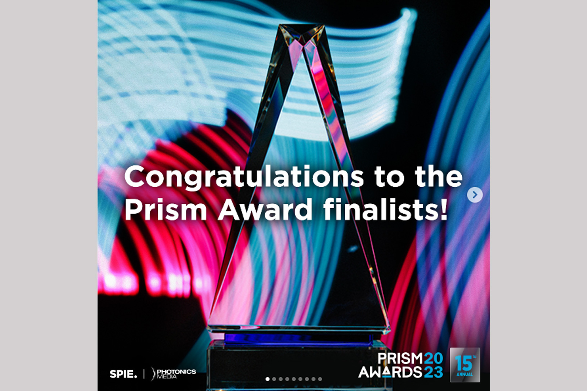 Precitec won Prism Award 2023