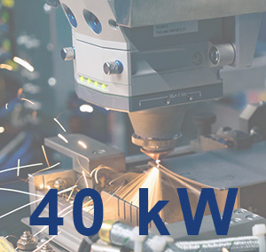 High power - Laser cutting up to 40 kW