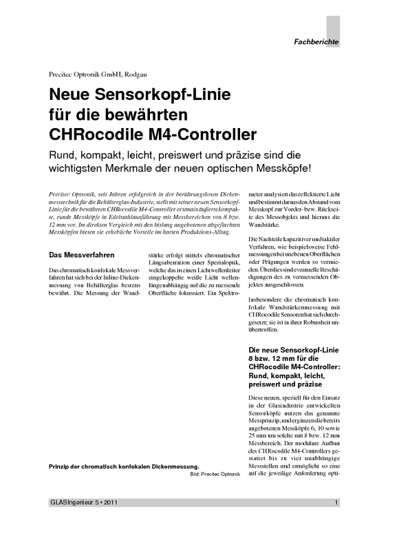 CHRocodile m4 optical metrology