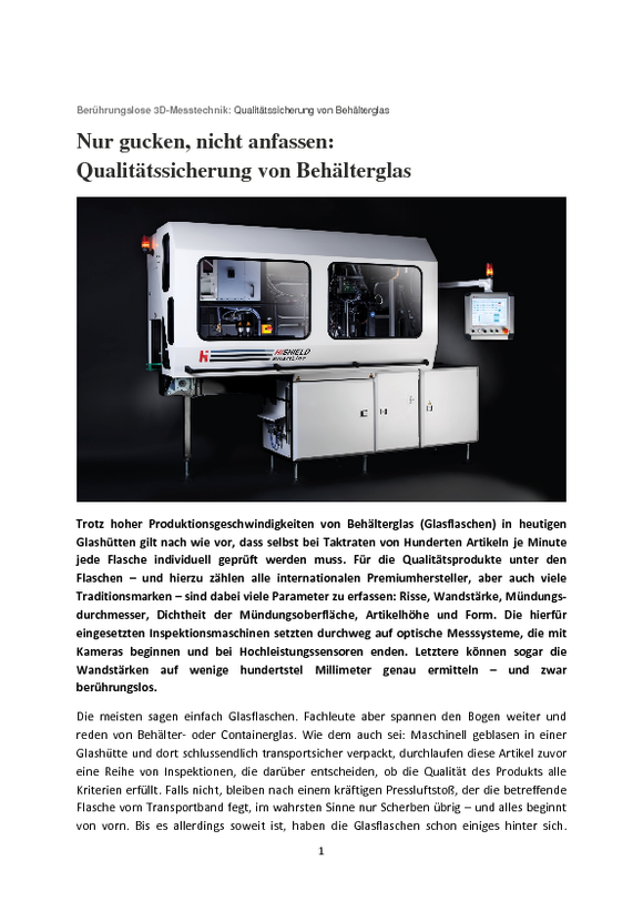 contactless 3D metrology