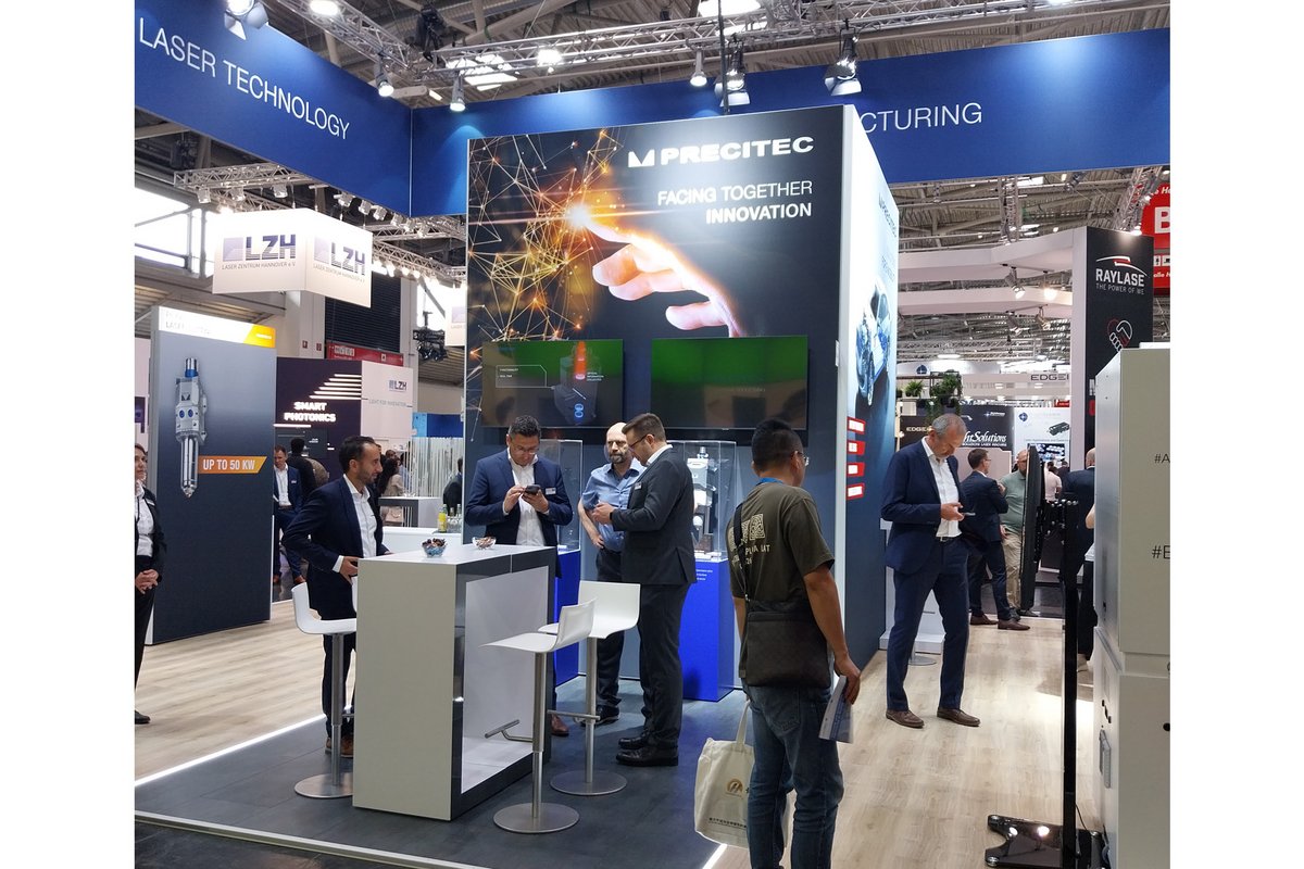 Precitec präsentierte auf der Laser World of Photonics Innovationen im Bereich Laserschweißen und Laserschneiden