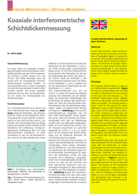 The principle of coaxial interferometric coating thickness measurement 