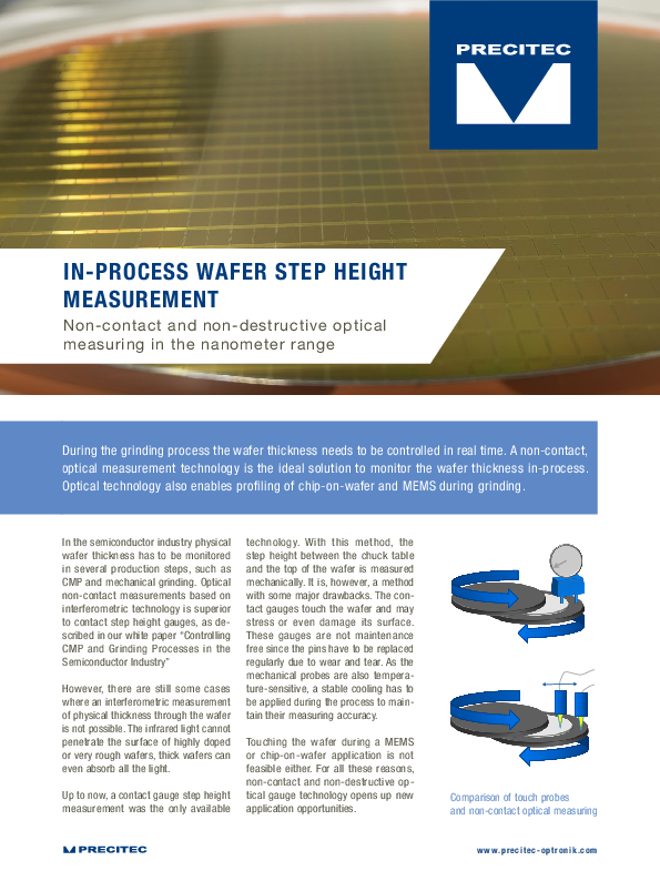 In-Process Wafer Step Height Measurement