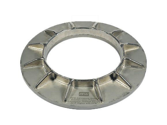 Titanium star flange with 3D printing for aerospace Titanium star flange with 3D printing for aerospace