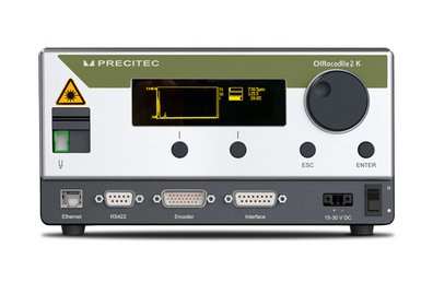 Front of the CHRocodile K sensor – specifically designed for plastic applications
