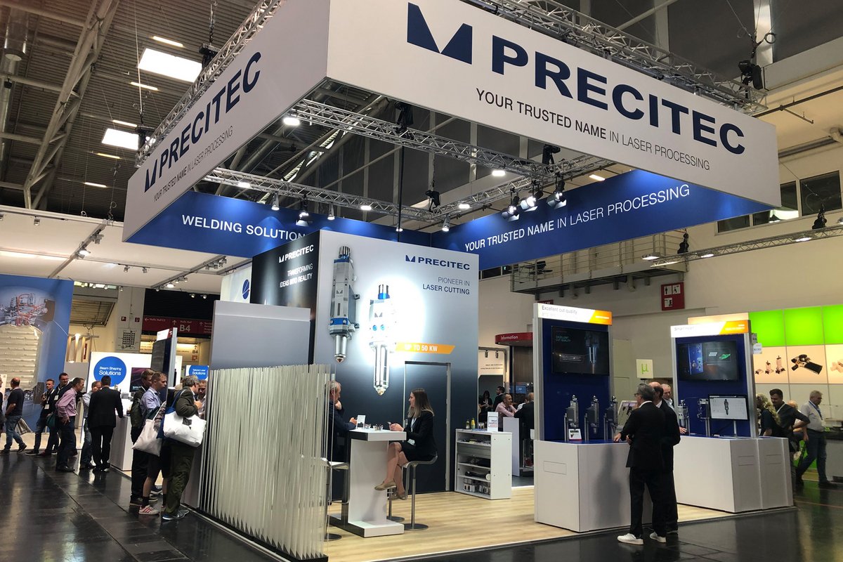 Precitec präsentierte den ProCutter 20 mit einer Leistung von 50 kW auf der Laser World of Photonics