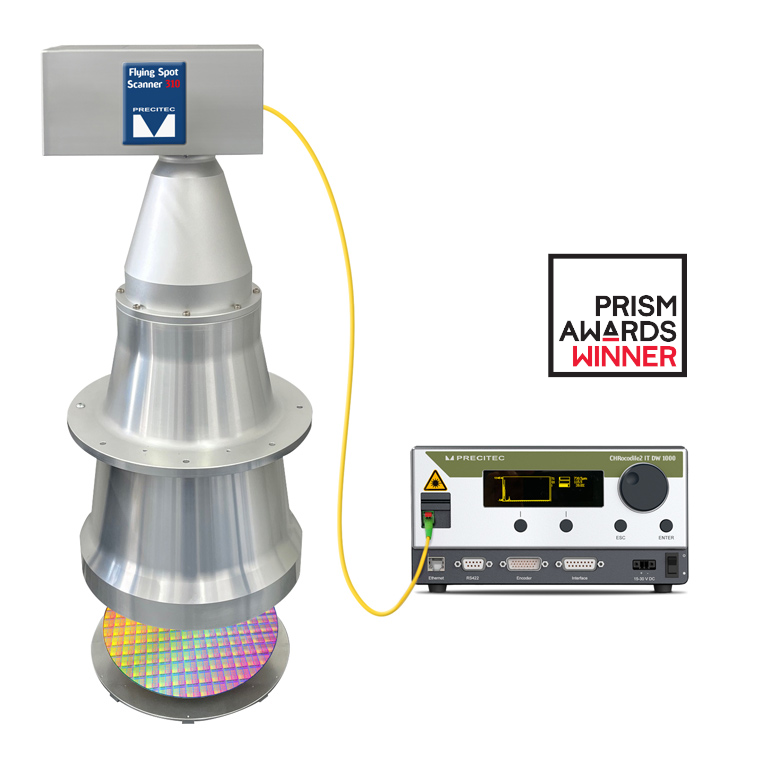 Flying Spot Scanner 310 and CHRocodile 2 IT measuring a 12 inch wafer in a single scan